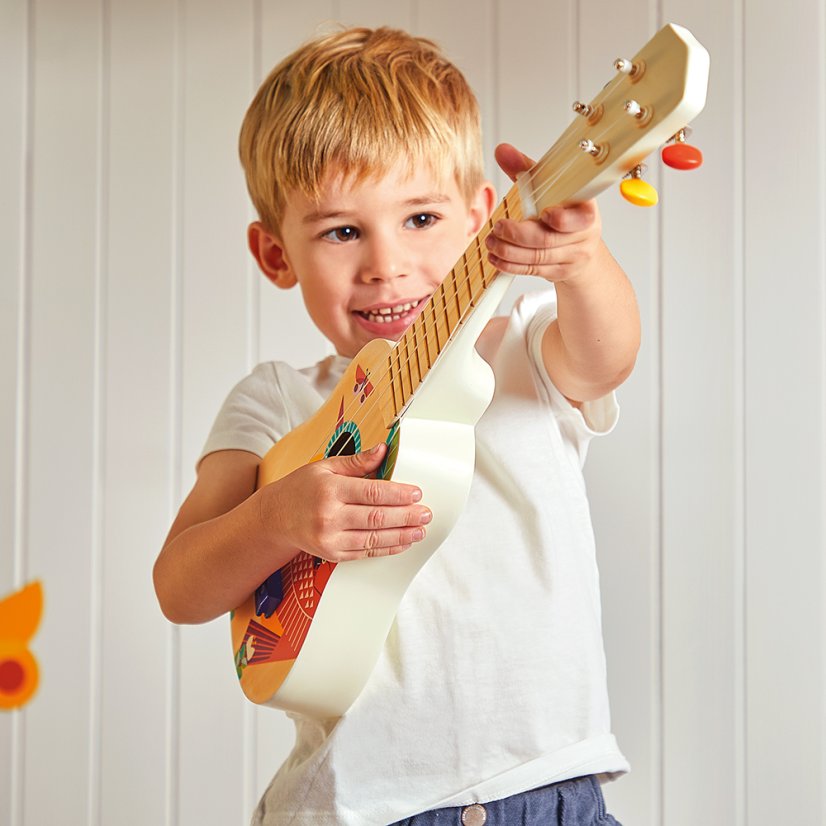 Janod Gioia Drevený hudobný nástroj pre deti Ukulele