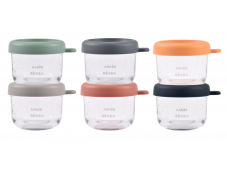 Beaba Tégliky na jedlo sklenené 6x 150 ml Sunrise