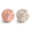 Mushie silikonske kocke pop-it 2 kosa (Blush / Shifting Sand)