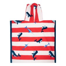 Swim Essentials Plážové pončo 65 x 65 cm Veľryby