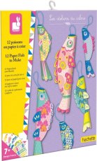 Janod Atelier Sada Mini Origami papierové skladačky Ryby od 7 rokov