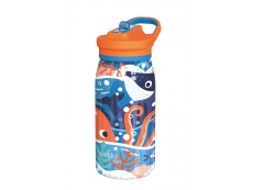 Quokka Nerezová termofľaša s náustkom Pop Kids Ocean 445 ml