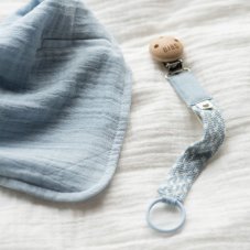 BIBS Paci Braid klip na cumlík (Sage / Ivory)