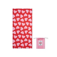 Plážová osuška Swim Essentials z mikrovlákna 135 x 65 cm Srdce