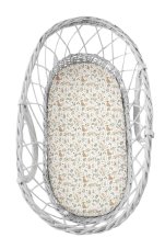 Prostěradlo Sleepee We Care do kočárku, košíku a kolébky Ivory Forest