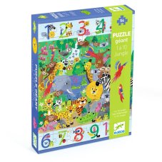 Djeco Obrovské vzdelávacie puzzle Džungľa 54 ks