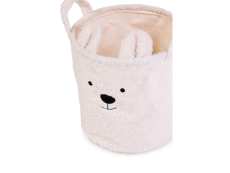 Childhome Koš na hračky Teddy Off White 40x40x40 cm