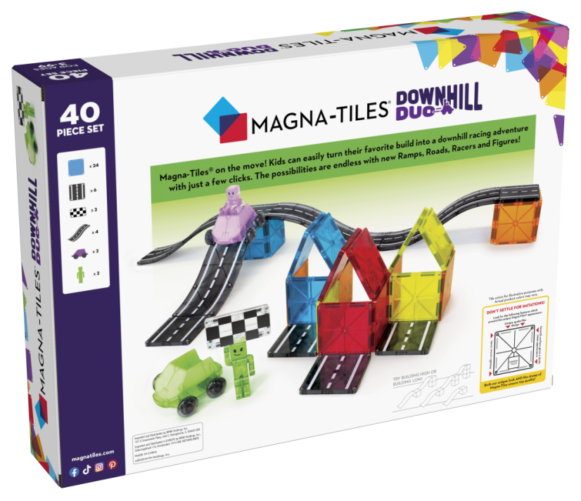 Magna-Tiles Magnetická stavebnica Downhill Duo 40 dielov