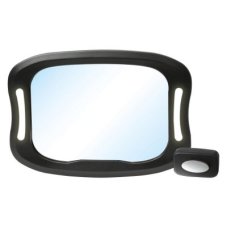 FREEON Zrkadlo do auta s LED osvetlením Black