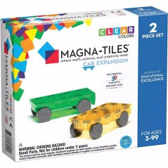 Magna-Tiles Magnetická stavebnice Cars 2 dílná Green/yellow