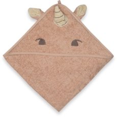 NUUROO Aki Dojčenská osuška s kapucňou Rose Unicorn