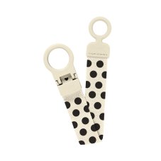 BIBS STUDIO Polka Loop klip na cumlík (Ivory)