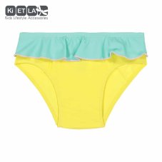 KiETLA plavky s UV ochranou kalhotky 2-3 roky (žluto zelené)