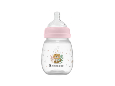 KikkaBoo Dojčenská fľaša 180ml 3m+ Savanna Pink