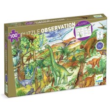 Djeco Objavovacie puzzle Dinosaury 100 ks