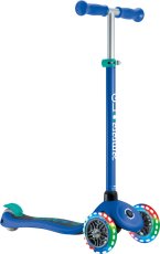 Globber detská trojkolesová kolobežka - Primo Lights V2 - Svietiace Kolieska - Navy Blue