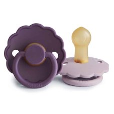 FRIGG Dvojbalenie cumlíkov daisy violet dream/ soft lilac, 0-6m, kaučuk