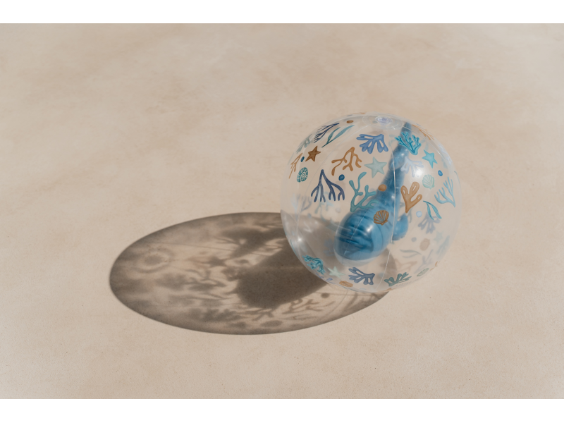 Little Dutch Nafukovacia lopta 3D Ocean Dreams Blue