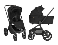 KikkaBoo Kočík 2v1 Goya Platinum Black