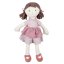 Bonikka All Natural látková bábika (Brook ružové šaty)