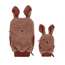 BIBS Kangaroo rukavice na kúpanie z BIO bavlny (Woodchuck)