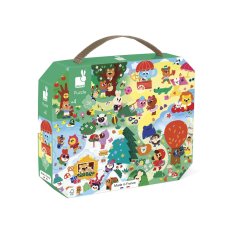 Janod Puzzle v kufríku Štyri ročné obdobia 36 ks
