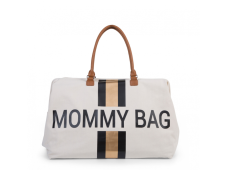 Childhome Torba za previjanje Mommy Bag Big Off White / Black Gold