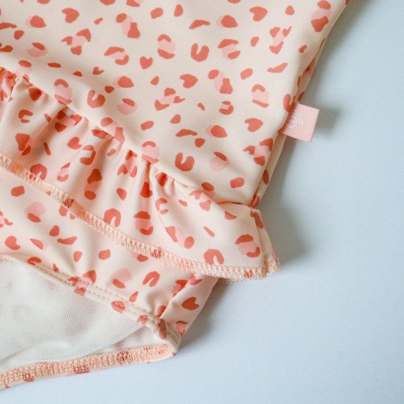 Swim Essentials Plavky s UPF 50+ Leopard staroružový