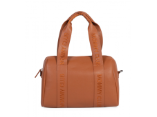 Childhome Přebalovací taška Mommy Club Signature Vegan Leather Brown