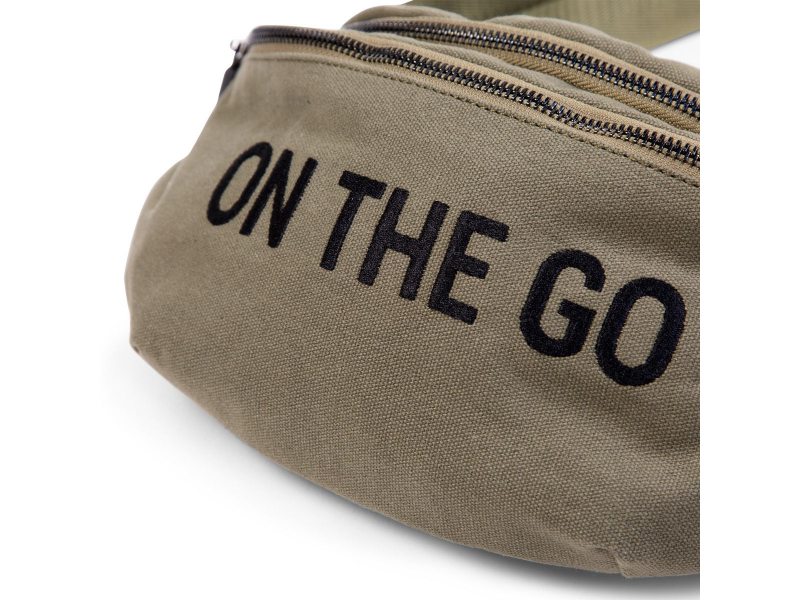 Childhome Torbica za okoli pasu On The Go Canvas Khaki