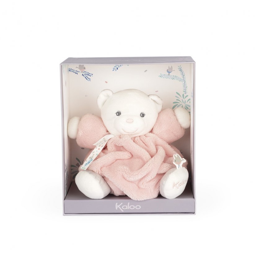 Kaloo Plyšový medveď ružový Plume 20 cm