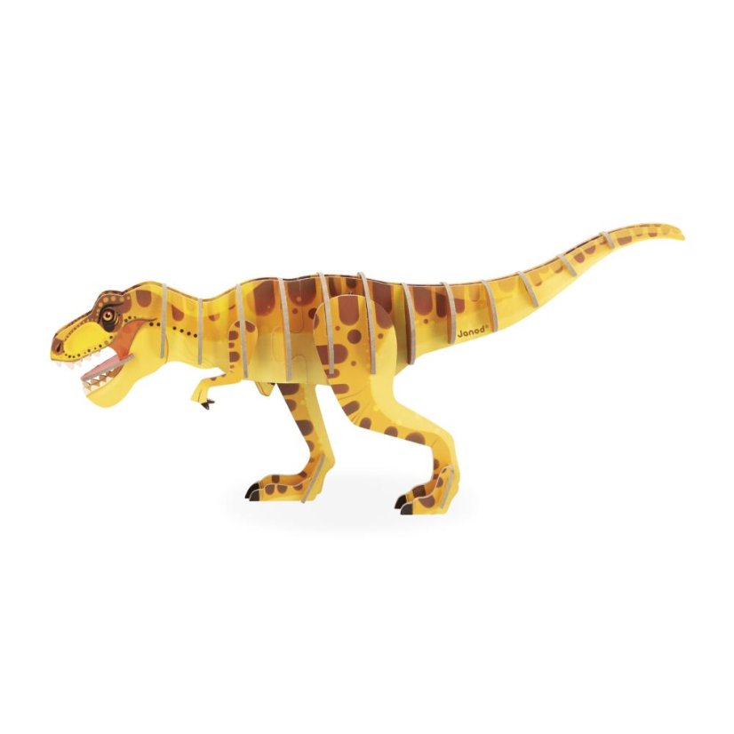 Janod Drevené 3D puzzle Dinosaurus T-Rex Dino 27 ks