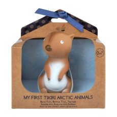 Tikiri Arctic - hrkálka a hryzátko z prírodnej gumy (Veverička)