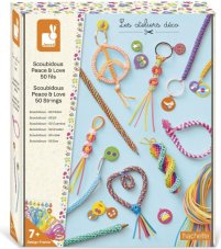 Janod Atelier Maxi Kreativní sada Tvorba se Scoubidou Peace and Love od 7 let