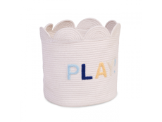 Childhome Koš na hračky Květina Off White 35x35x35 cm