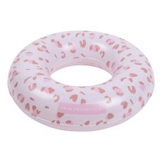 Swim Essentials Nafukovací kolo Leopard starorůžový 90 cm