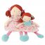 Bonikka Dames látková bábika (Fran – ružové šaty)