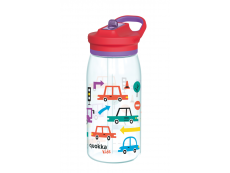 Quokka Plastová fľaša s náustkom Glow Kids Cars 580 ml