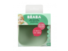 Beaba Miska silikónová s prísavkou Sage Green