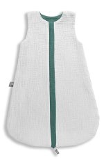 Obojstranný ľahký mušelínový spací vak Ocean Green 0-4 mesiace S