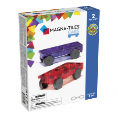 Magna-Tiles Magnetická stavebnice Cars 2 dílná Purple/red