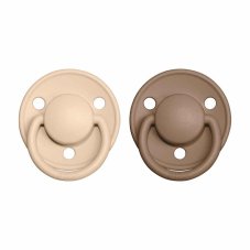 BIBS De Lux cumlíky zo silikónu 2ks - one size (Vanilla / Dark Oak)