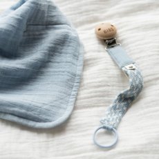 BIBS Paci Braid klip na cumlík (Blush / Ivory)