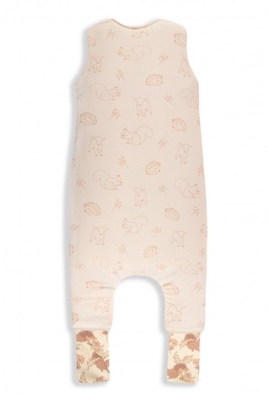 Celoroční spací pytel s nohavicemi Sleepee Vintage Animals Almond/Cream - Věk: 3 - 4 roky