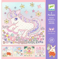 DJECO Kreslení podle šablony: Kawaiiland