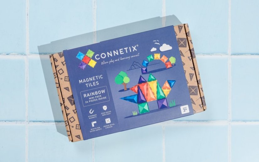 Connetix Magnetická stavebnica Rainbow Mini Pack 24 ks