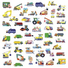 Janod Stickers Samolepky Dopravné prostriedky 50 ks balenie S