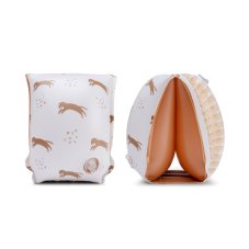 Plavky Essentials bez rukávů Brown Leopard 2-6 let