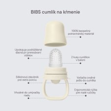 BIBS silikónový cumlík na kŕmenie (Sage)