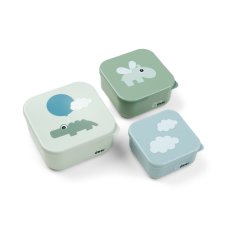 Desiatový boxy Happy Clouds 3ks - zelené